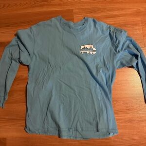 Buffalo NY Blue Long Sleeve Graphic Tee